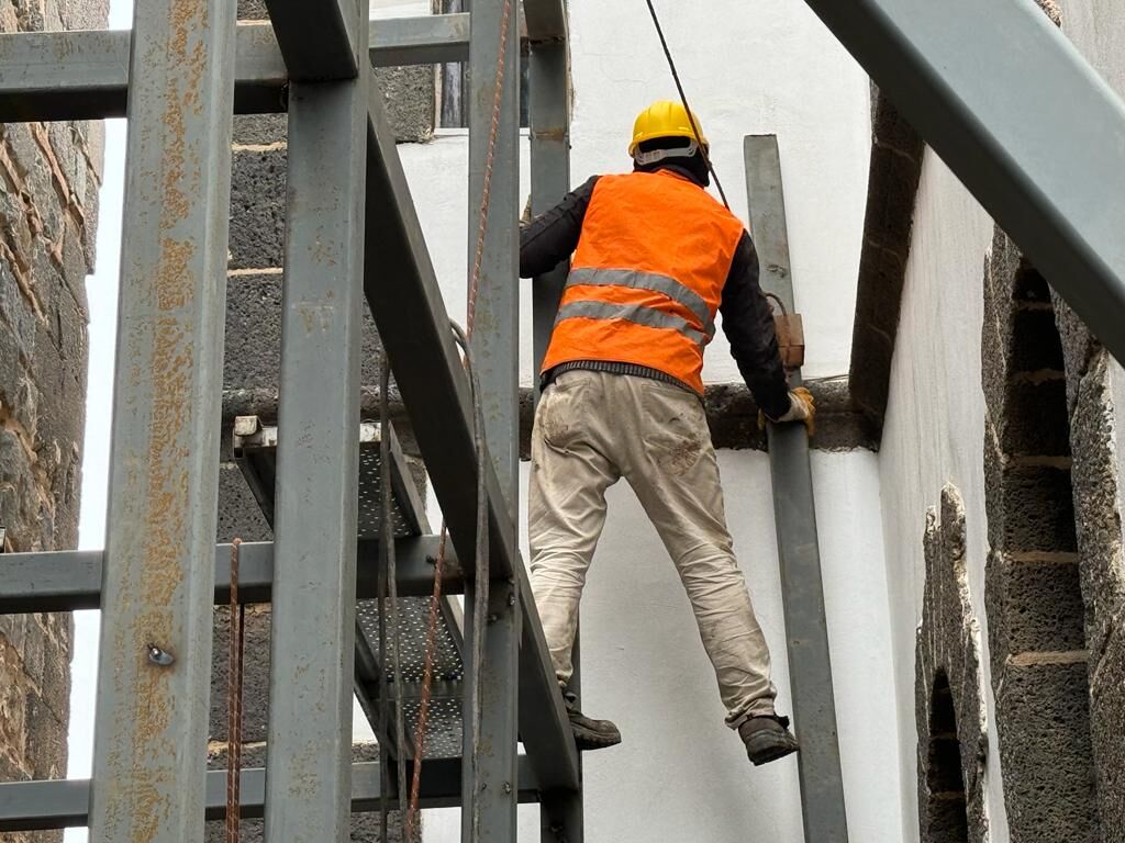 Saint George Kilisesi'nde restorasyon ve güçlendirme çalışmaları devam ediyor.