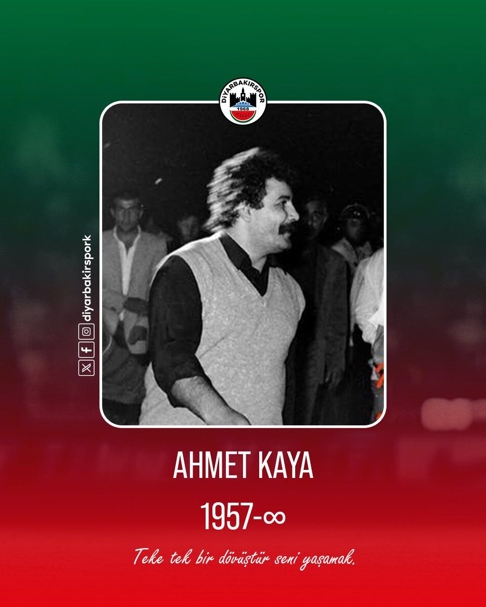 Diyarbakırspor'dan Ahmet Kaya paylaşımı