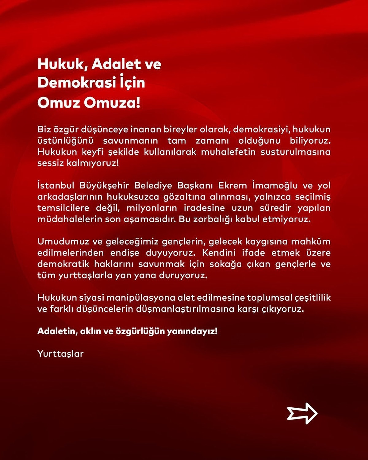 Ekrem İmamoğlu'na destek veren sanatçılar, İBB Başkanı, destek bildirisi