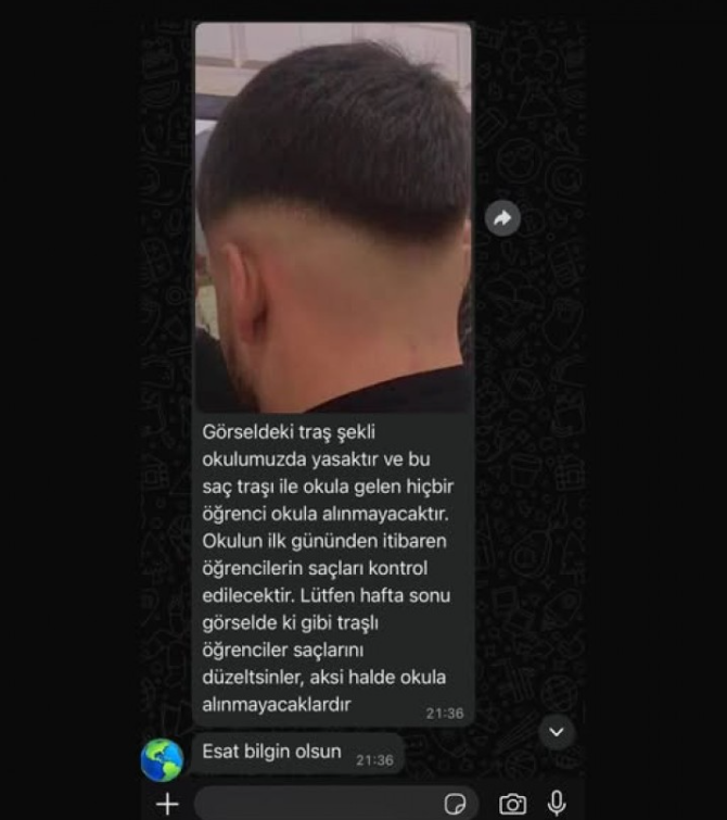 taş kafa saç modeli yasaklandı