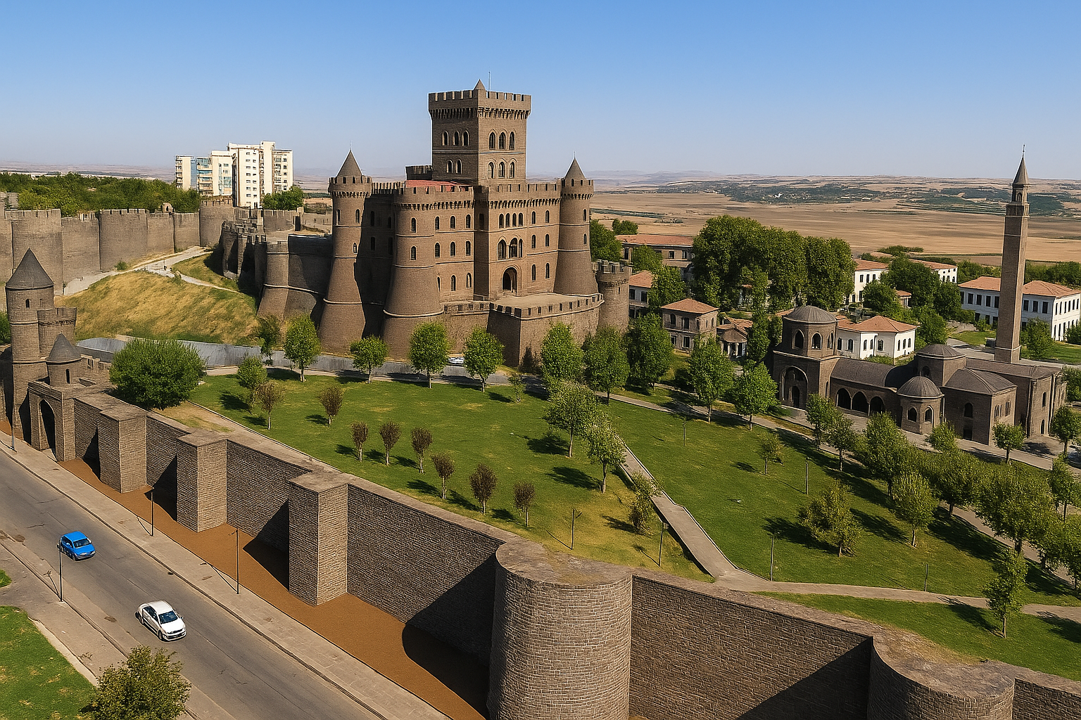 Diyarbakır’daki Artuklu Sarayı yıkılmasaydı nasıl görünürdü?