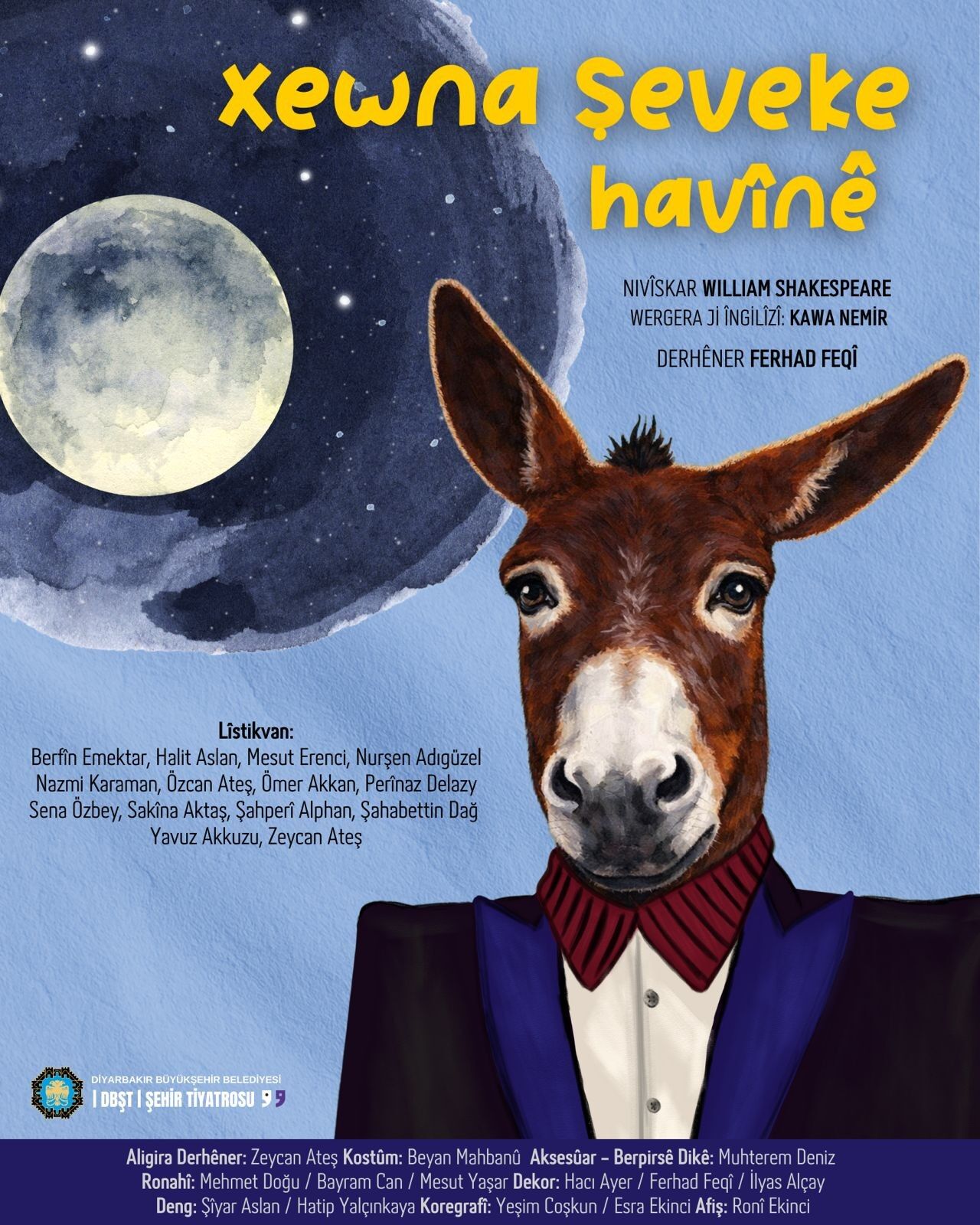 Diyarbakır’da Kürtçeye uyarlandı, bu akşam sahneleniyor