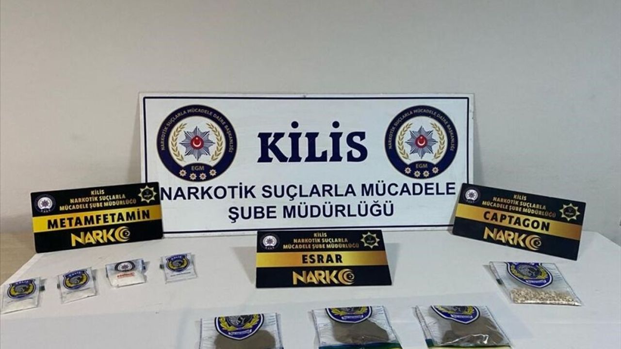Kilis'te uyuşturucu operasyonlarında yakalanan 3 zanlı tutuklandı