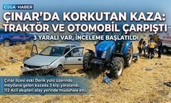 Diyarbakır Çınar'da trafik kazası: 3 kişi yaralandı
