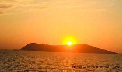 İstanbul Adalar'da günbatımı