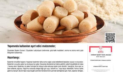 Diyarbakır'ın yöresel lezzetleri; Badem ezmesi