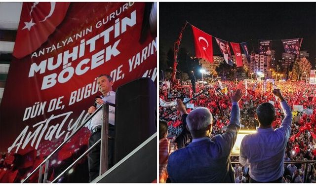 Özgür Özel'den Antalya mitingi