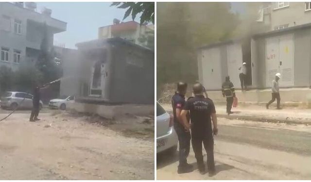 Adıyaman’da trafo yangını