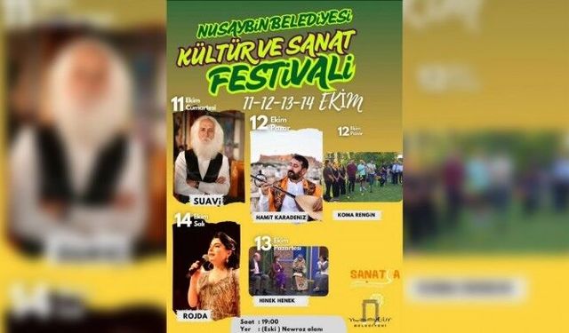 Nusaybin Belediyesi 'Kültür ve Sanat Festivali' düzenleyecek