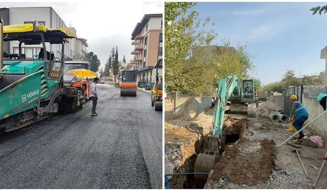 Adıyaman’da çarşı merkezinde altyapı çalışması