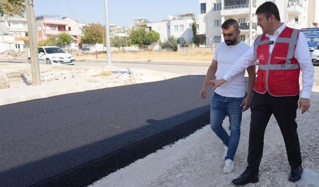 Adıyaman’da, yollar asfaltlanıyor