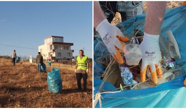 Gönüllü arkadaş grubu, 2 yılda 2 ton çöp topladı
