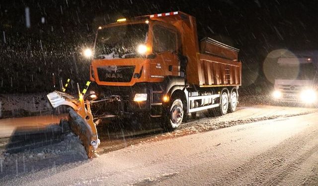 Erzincan’da kar yağışı