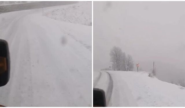 Tunceli’de kar yağışı