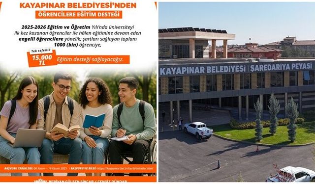 Kayapınar Belediyesi'nden 1000 öğrenciye eğitim desteği