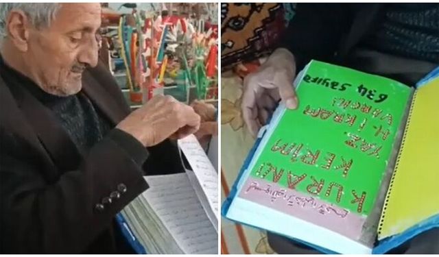 Dört renkte Kur'an yazdı