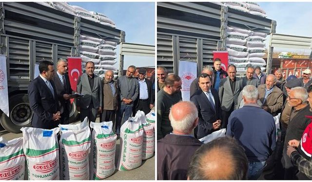 Çiftçilere 50 ton nohut tohumu dağıtıldı