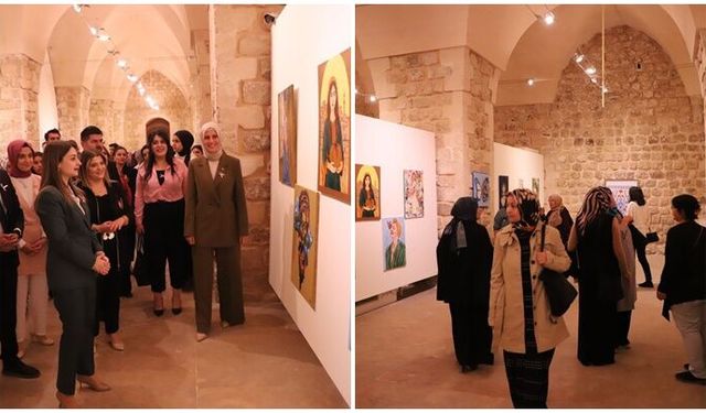 Mardin'de "Pembe Fırça" resim sergisi