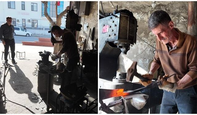 Siirt'te 45 yıldır demir dövüyor