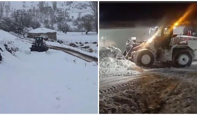 Şırnak'ta kar mesaisi başladı