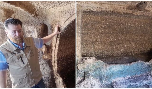 Tharsa Antik Kenti'nde 1800 yıllık oda mezarı