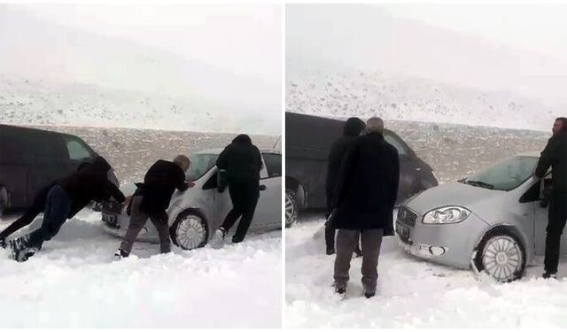 Palandöken’de kar ulaşımı olumsuz etkiledi