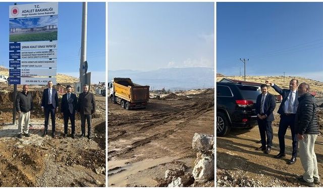 Şırnak’ta yeni adliye binası için saha incelemesi