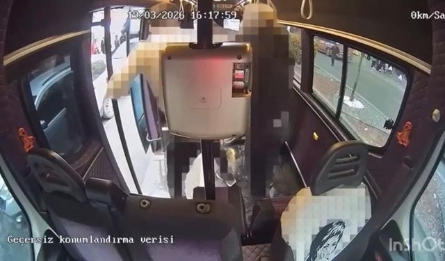 Diyarbakır’da yolcuya şöför dayağı kamerada