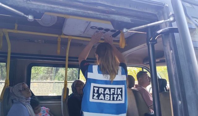 Diyarbakır’da klima açmayan araçlar trafikten men edildi