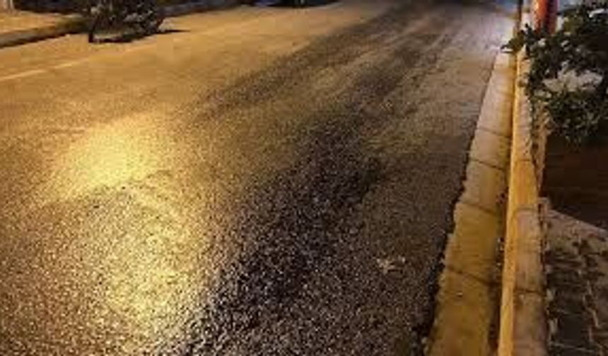 Batman'da madeni yağ ulaşımı aksattı