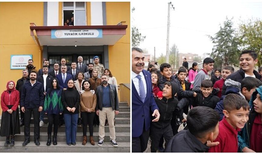 Milli Eğitim Bakanı Diyarbakır Çınar’da bir okula uğradı