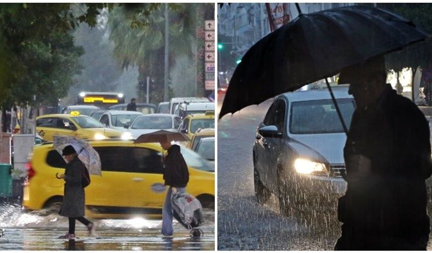 Sarı alarm: Sağanak hayatı felç etti