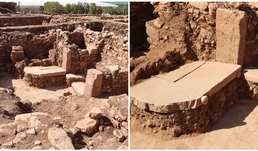 Sefertepe'de iki insan yüzü kabartması