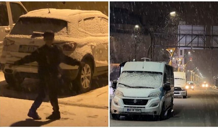 Hakkari Yüksekova’da kar yağışı