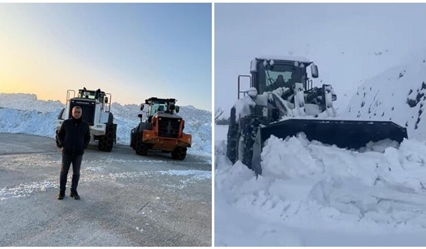 Şırnak'ta kar yarım metreyi geçti